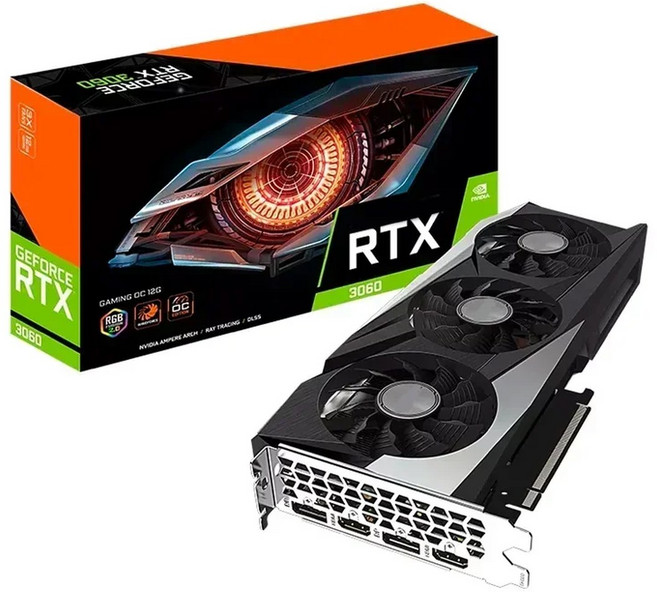 비디오 카드 RTX 그래픽 384비트 24GB 3060 3090 308 DR6X 3070, 3060ti 8gb, 1개
