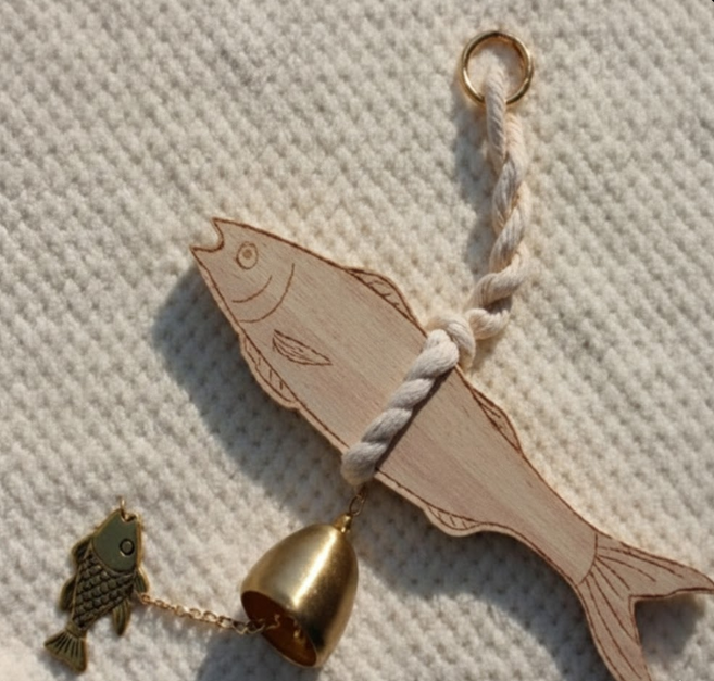 픽 마스터 액막이명태 도어벨 개업 선물 집들이, 우드