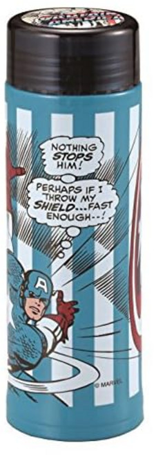 펄금속 마블 물병 직음 퍼스널 300ml 캡틴아메리카, 1개