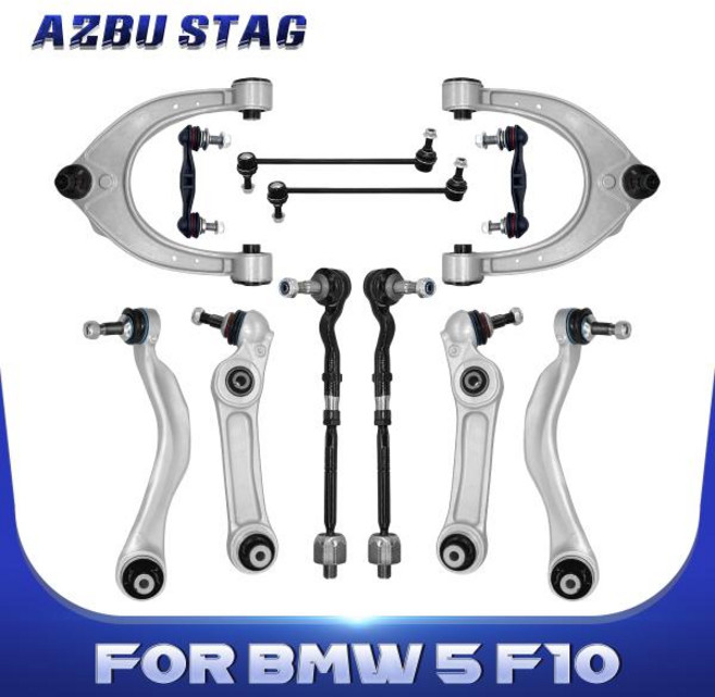 엔진 미미 미션 마운트 AzbuStag BMW F10 528i 535d 535i 550i 640i 650i 2011-16 용 프론트 어퍼 로워 컨트롤 암 스웨이 바 링크 타이로드