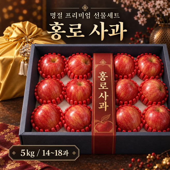 3위 - [명절선물세트]premium 사과선물세트, 1박스