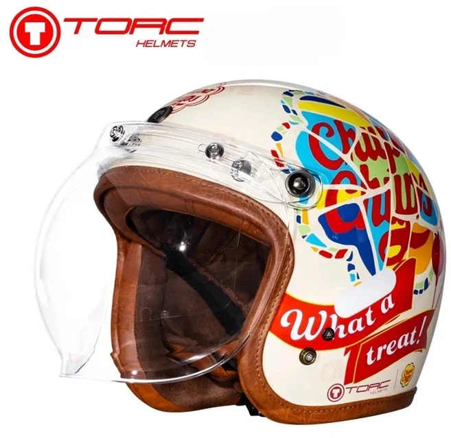 TORC T1 Motorycle 헬멧 모토 레트로 헬멧 남자 오토바이 타기 모토 크로스 빈티지 풀 페이스 헬멧 Capacet, 01 M, 13 As picture AB450C