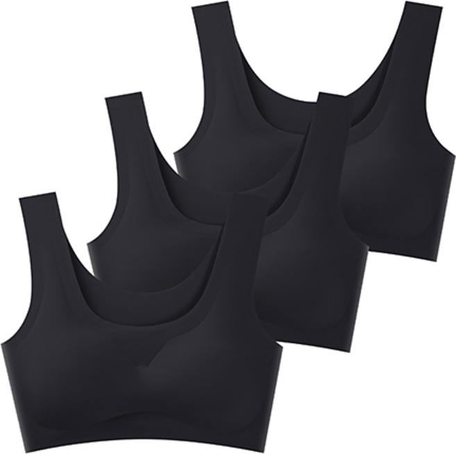 또사자 편안한 심리스 노라인 누디 브라탑 3p