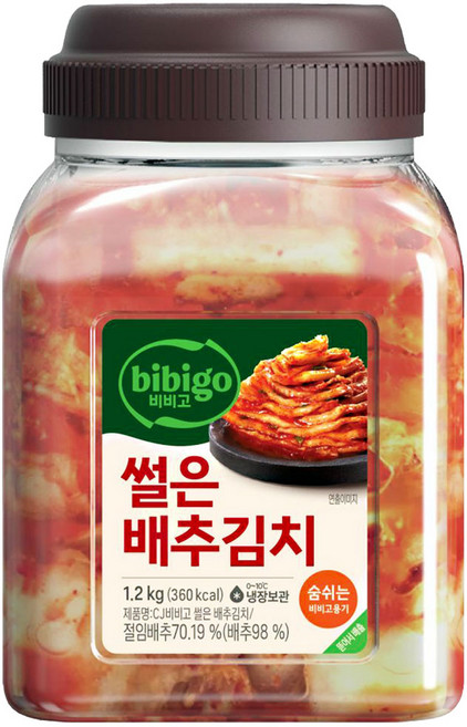 비비고 썰은배추김치, 1.2kg, 1개