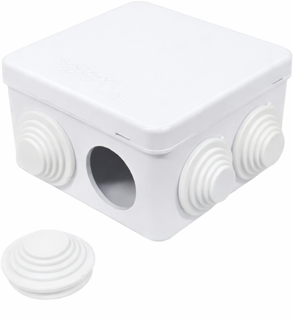디와이툴즈 IP65 방수 전기 박스 ABS 케이블 연결함 전선 정리 박스 실외 실내 겸용, 1개
