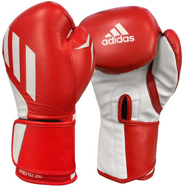 아디다스 복싱 글러브 천연가죽 스피드틸트250 레드, 1개
