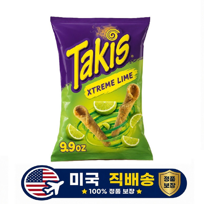 타키스 또띠아 나쵸칩 익스트림 라임, 1개, 280.7g