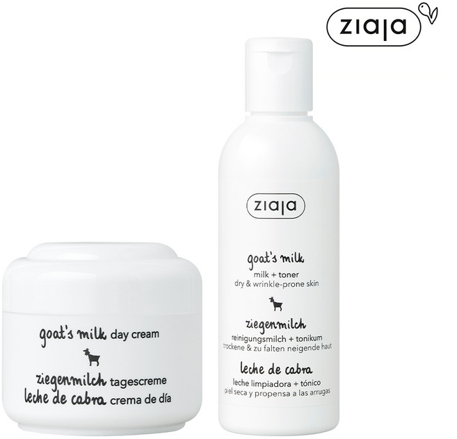 지아자 산양유 데이크림 50ml + 산양유 밀크토너 200ml, 1개, 250ml