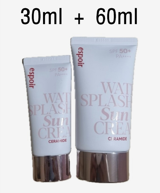 에스쁘아 워터 스플래쉬 세라마이드 선크림 SPF50+ PA++++ 60ml + 30ml, 90ml, 1개