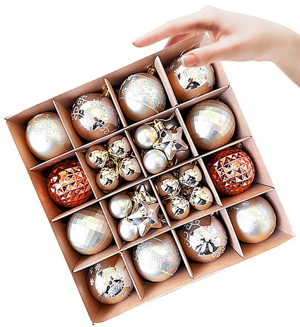 루이스 크리스마스 트리 장식볼 믹스 오너먼트 혼합볼 데코세트TGUI-3, TYPE-2