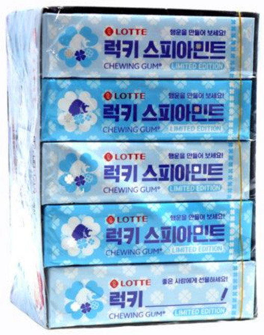 롯데제과 스피아민트 껌 15입, 1개, 1g