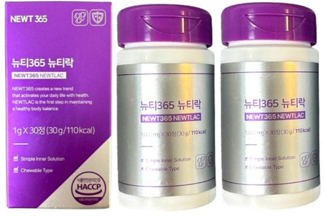 뉴티락 프로바이오틱스 뉴티365 낙산균 60정 30일분 593566, 30정