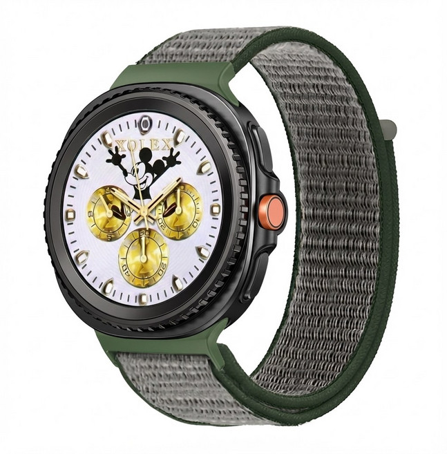 갤럭시워치8 클래식 호환 스포츠루프 스트랩, 아미그린