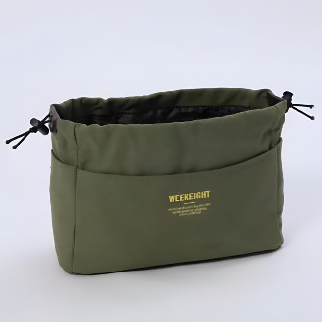 멀티 포켓 캔버스 이너백 대용량 수납 파우치