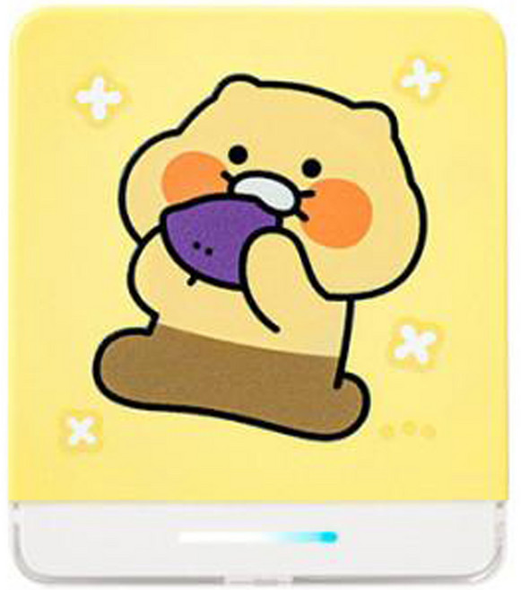 [카카오프렌즈 춘식이 맥세이프 보조배터리 5 000mAh] 귀여운보조배터리 여행용보조배터리 캐릭터보조배터리 맥세이프충전 휴대용보조배터리 포켓보조배터리, {"옵션":"고구마"}