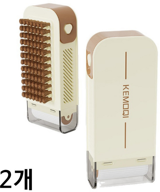 데일리공감 자동비누거품 클리닝브러쉬 세탁 신발 빨래 브러쉬 세탁브러시, 2개, 크림색