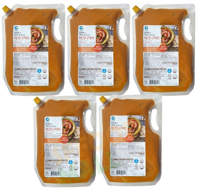 청정원 인도식 마크니커리소스 2kg x 5개