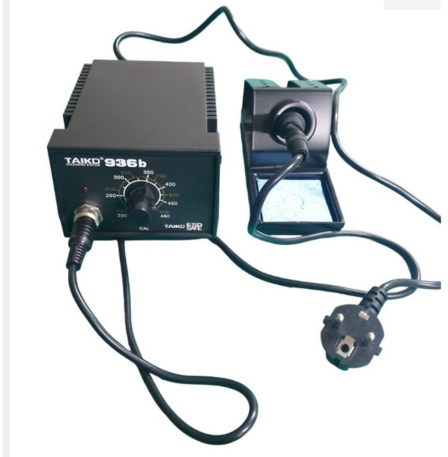 메디코치 납땜 인두기 세트 하코 H936 호환 전기 세라믹 온도조절 유선인두기 220V 60W ESD, 1세트, 오래쓰고 고장안나는 인두기세트