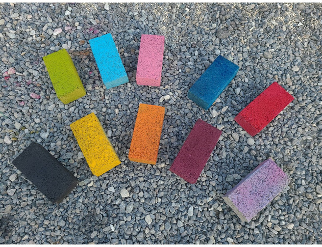 칼라벽돌8장 시멘트벽돌 인테리어벽돌 콘크리트벽돌 벽돌, 8장