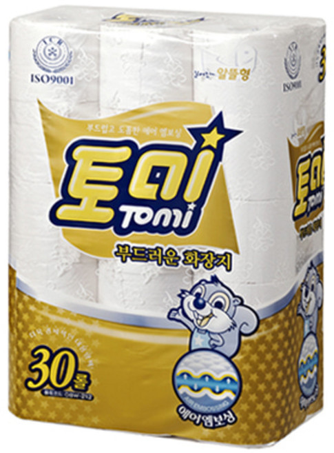 토미 두루마리 롤 화장지 엠보 2겹 50m 30롤 X 3팩, 3개