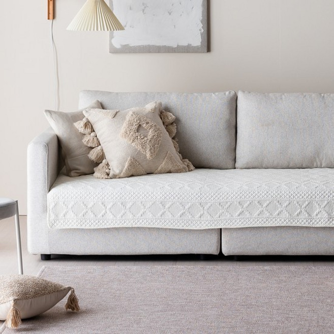 한빛카페트 노르딕 와이드 순면 워싱 소파패드 4colors 2size