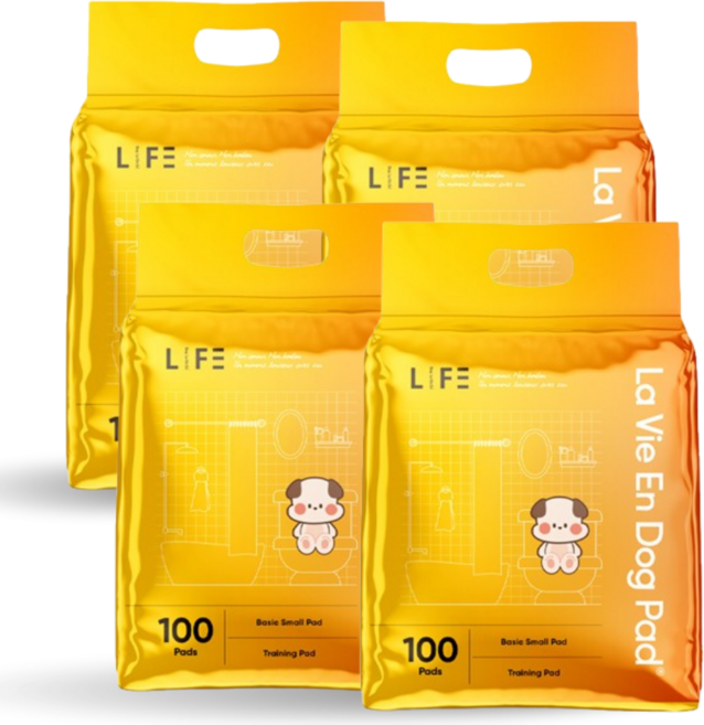 라비앙독 논슬립 패드 강아지 배변 향균 탈취, 4개, 100개입