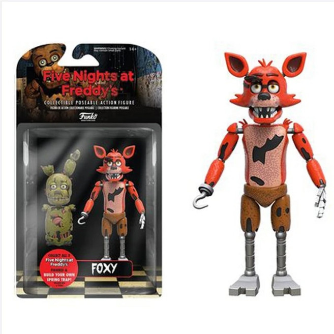 프레디의 피자가게 폭시 액션 피규어 Five Nights at Freddy's Articulated Foxy Action Figure, [03] 15CM Foxy, 1개