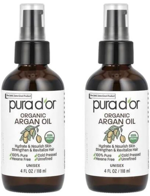 푸라도르 오가닉 아르간 오일 118ml x2팩, 2개 - 쿠팡