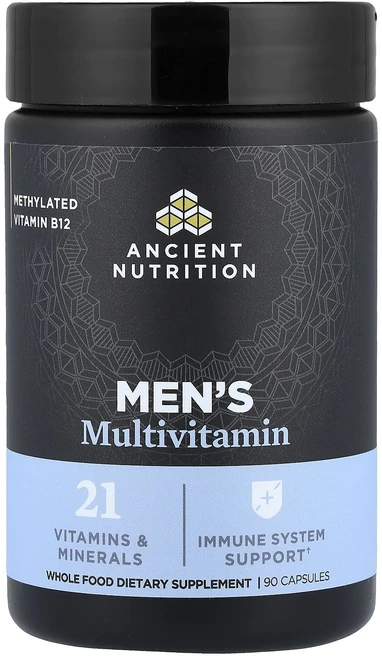 Ancient Nutrition 남성용 종합비타민 캡슐 90정, 1개 - 쿠팡