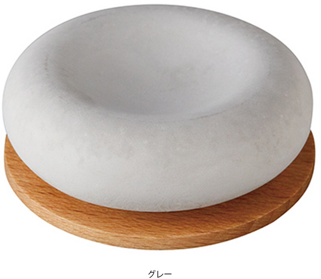 Aroma stone diffuser 精油擴香石 附木盤, 灰色