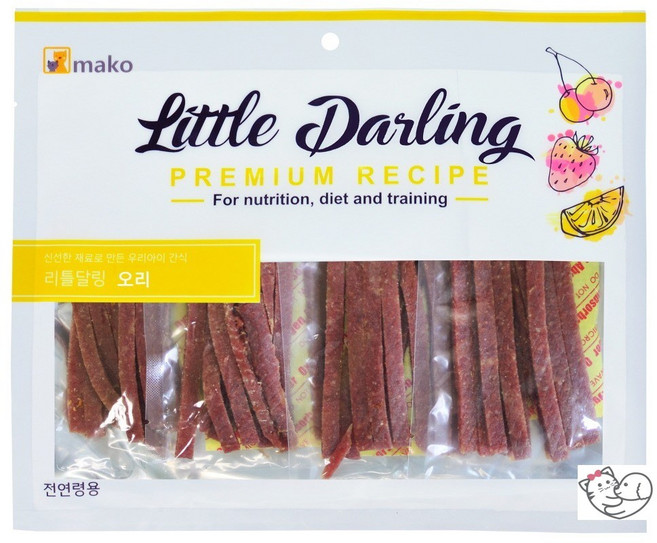 마코펫 강아지 리틀달링 건조간식, 오리, 300g, 5개