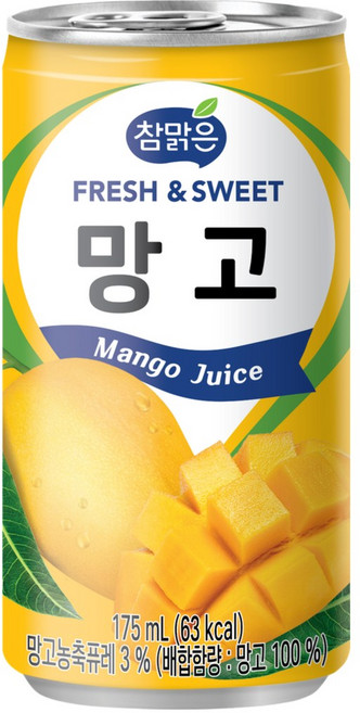 참맑은 망고, 30개, 175ml