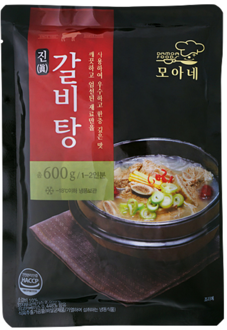 [잼잼쿡] 다모아 모아네 갈비탕, 600g, 24개