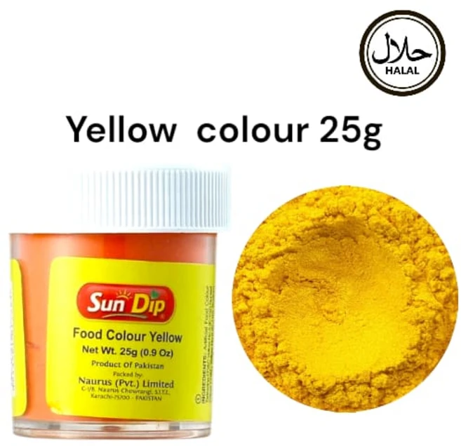 Sundip Food Colour Yellow 25g 선딥 노란색 푸드컬러 25g, 1개 - 쿠팡