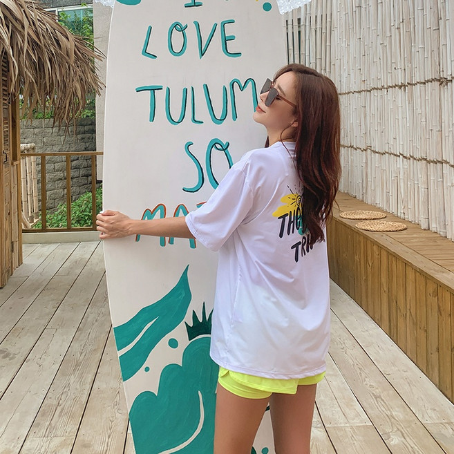 M~2XL 배스트 루즈핏 반팔 래쉬가드 티셔츠 남여공용 SW18905FM~2XL 배스트 루즈핏 반팔 래쉬가드 티셔츠 남여공용 SW18905FM~2XL 배스트 루즈핏 반팔 래쉬가드, 화이트, 2XL[110]