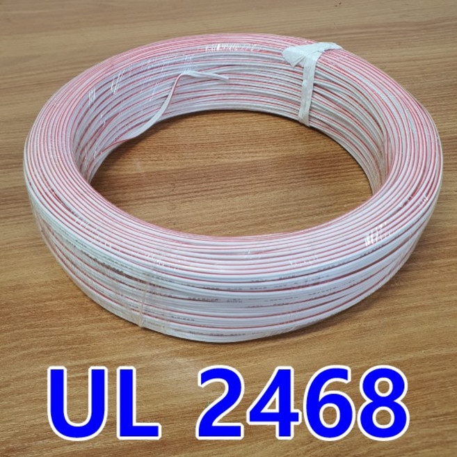 UL2468 AWG18X2C-100M WH(WH/RD)스피크선/LED간판, 1개