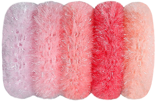 국산 아크릴 호빵수세미 세트, No1_핑크호빵, 1세트, 5개입