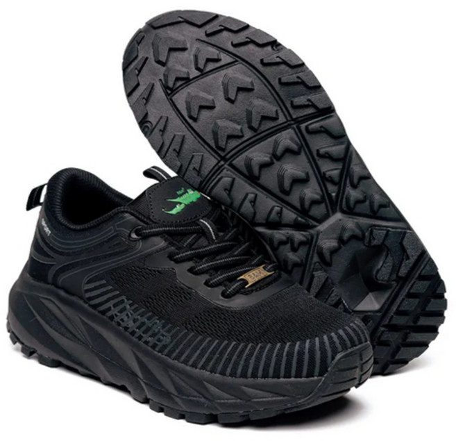 母子鱷魚 健行登山系列 靈活輕量鞋 全黑