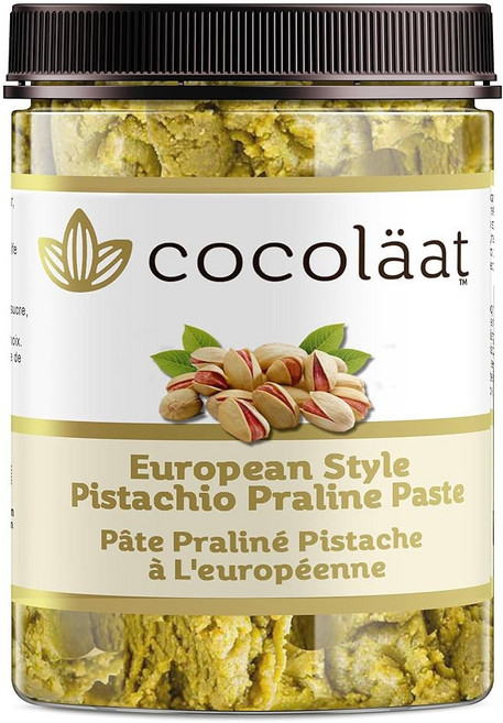 초콜릿 유럽 스타일 피스타치오 프랄린 페이스트 | 베이킹 향료 페이스트리 필링을 위한 감미로운, 초콜릿 유럽 스타일 피스타치오 프랄린 페이스트 | 베이, 284g, 1