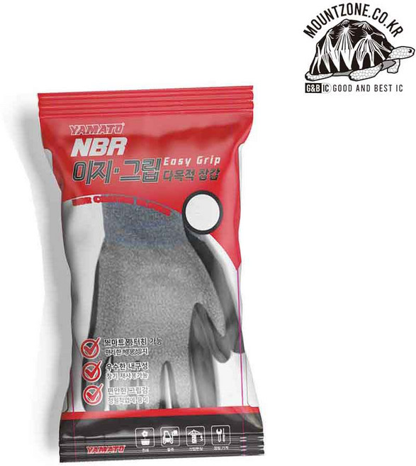 마운트존 생명을 살리는 가게 국산 야마토 반코팅 작업장갑(강한내구성 터치가능) 10장(켤레)묶음-사이즈선택-YEG, L