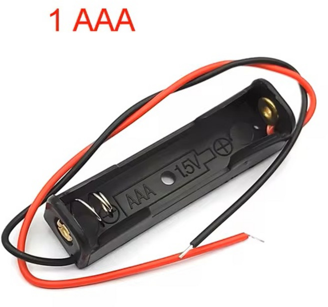 AAA 배터리 홀더 건전지 홀더 1구 2구 4구, 1구 배터리 홀더 전선 타입