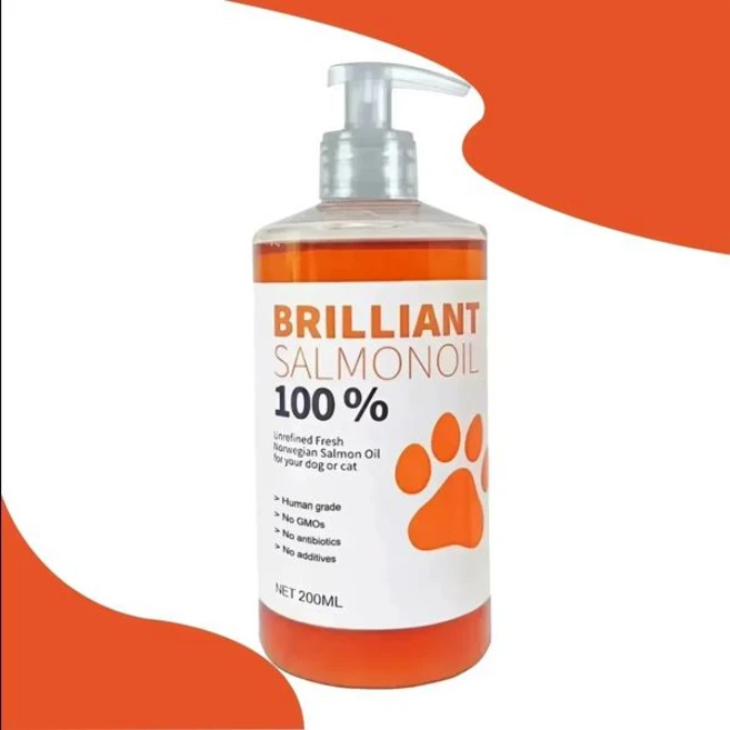 200ml PET BRILLIANT 순수 연어 오일 천연 화학 처리 없음 21 개를 오메가 지방산 영양 보충제 - 쿠팡