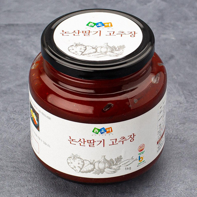 올댓리빙 논산딸기발효액으로 만든 봄초여 논산딸기 고추장 1kg, 1개