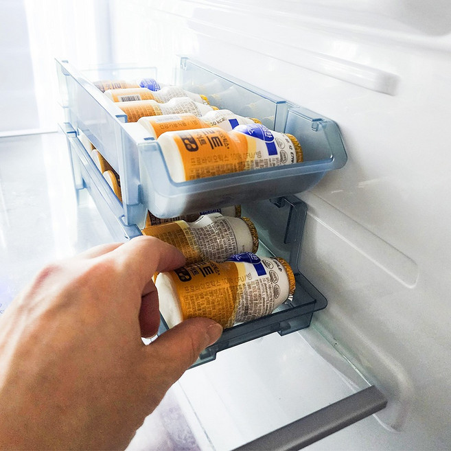 이노마타 야구르트정리함 2단 냉장고정리트레이 수납형, 2개