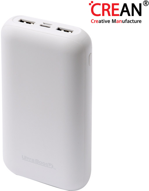 크레앙 울트라부스트 PD 퀵차지 보조배터리 20000mAh, CREBATQPDULTX7, 화이트