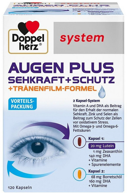 도펠헤르츠 아이 플러스 비전 프로텍션 루테인 오메가3, 120정, 2개