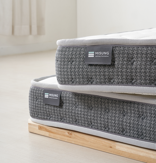 미성침대 슬림핏 본넬 스프링 매트리스 2층침대 원룸 복층 바닥 얇은 매트 싱글 슈퍼싱글 퀸, 12cm