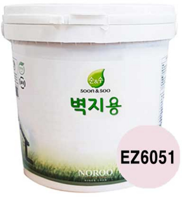 순앤수 벽지용페인트 2L 에그쉘광 친환경 벽면 곰팡이방지, EZ6051, 1개