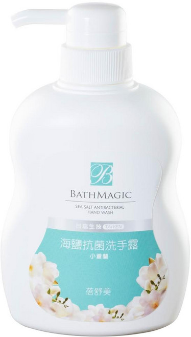 台鹽生技 蓓舒美海鹽抗菌洗手露 小蒼蘭香氛 溫和抗菌 潔淨呵護雙手 給您健康清新的洗手體驗, 500ml, 1瓶