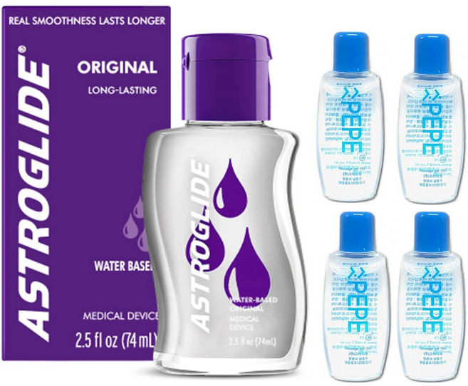 아스트로글라이드 오리지널 74ml + 휴대용젤4pc, 1개, 73.9ml